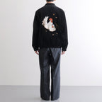 STUNNING VELVET SOUVENIR JACKET(Niwatori to Hiyoko) #ONYX [252OJ-JK12]