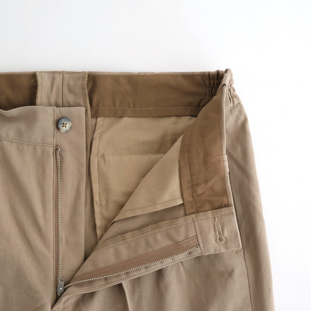 FRONT TUCK ARMY TROUSER #DUNE [252OJ-PT07]