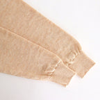 WASHED HIGH COUNT LINEN POLO SKIPPER #CREAM [BN-25SL-022]