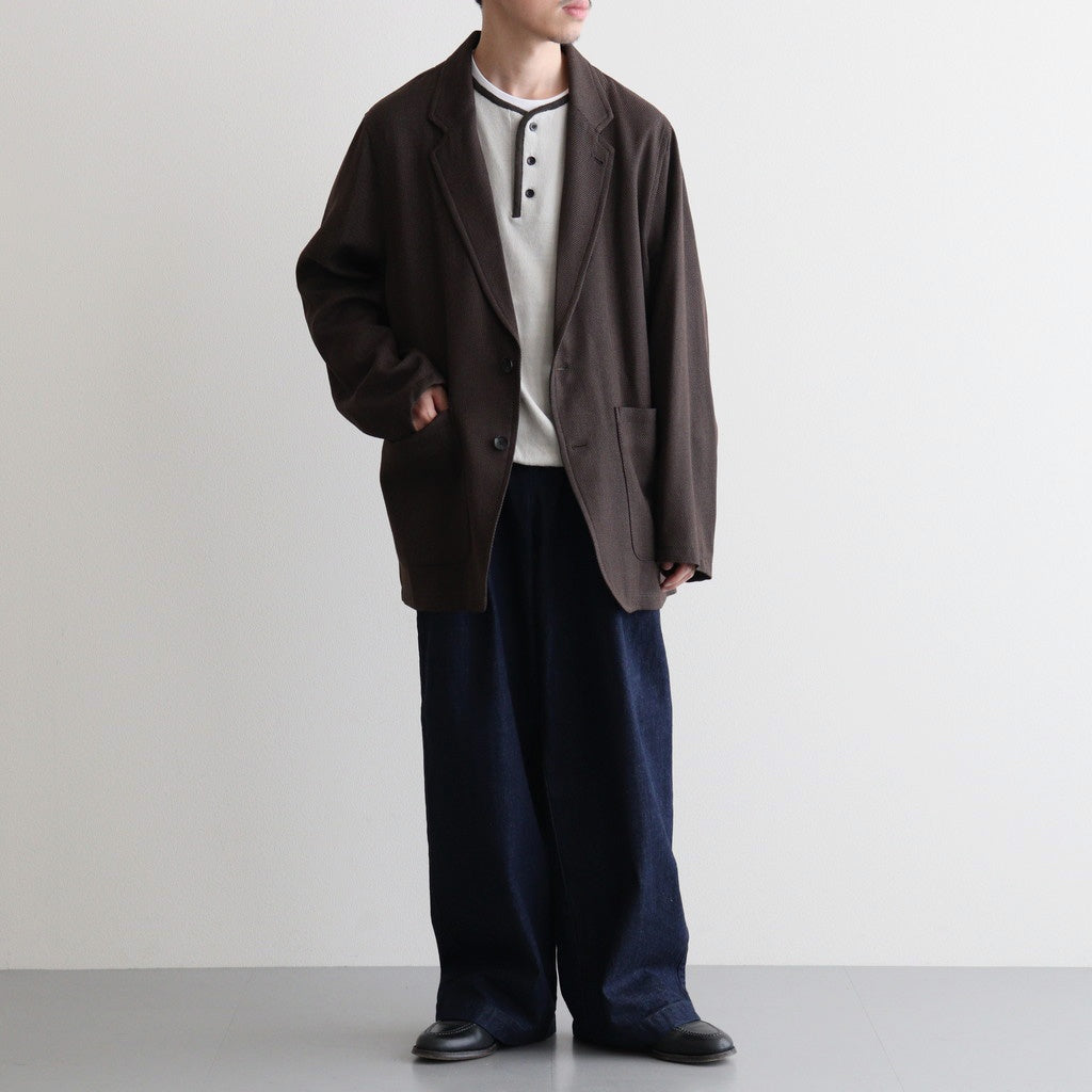 STROLL AROUND JACKET #BROWN BIRD’S-EYE [M26C10JK01C]