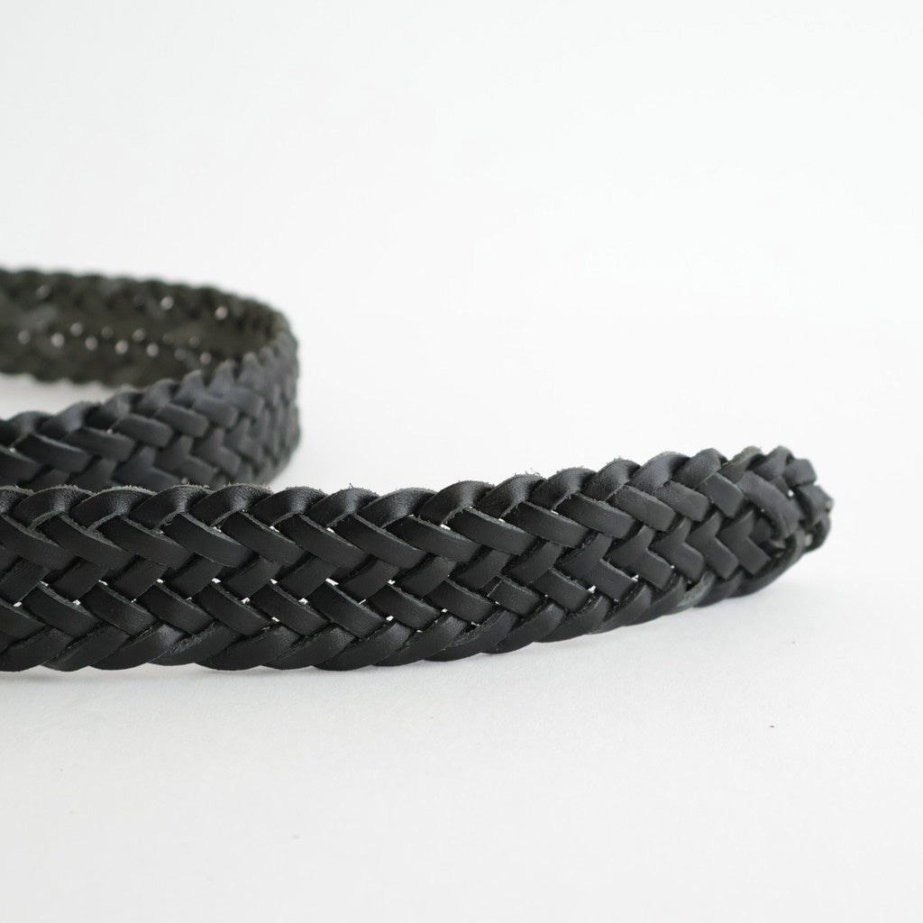 LEATHER MESH BELT #BLACK [PMAV-AC06]