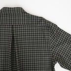 ZIP SHIRT #MOSS GRAY CHECK [A26C17SH03C]