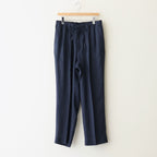 CLASSIC FIT TWO TUCK EASY TROUSERS #NAVY [A25B05PT01C]