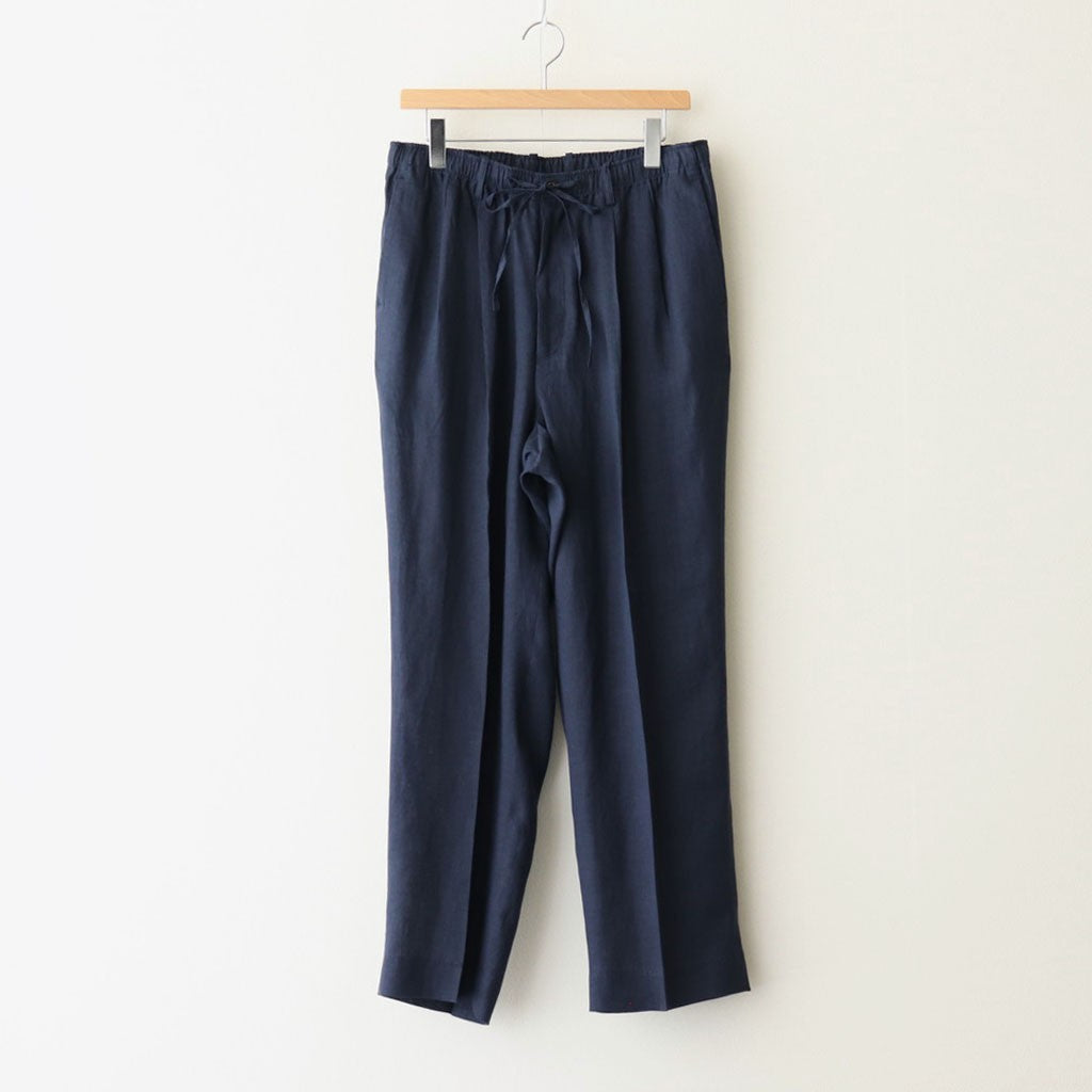 CLASSIC FIT TWO TUCK EASY TROUSERS #NAVY [A25B05PT01C]
