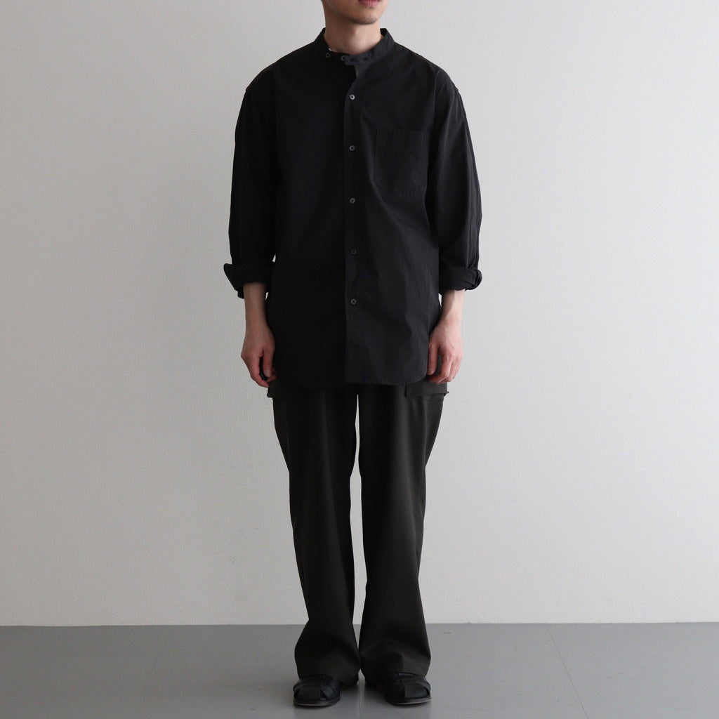 HOPSACK WIDE POCKET TROUSERS #FOREST [PMAT-PT06]