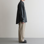 CLASSIC FIT DOUBLE PLEATED TROUSERS #KHAKI [A25A05PT01C]