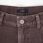 SULFUR-DYED BLEACHED CORDUROY PANTS #050 FADED BROWN [17062 40044]