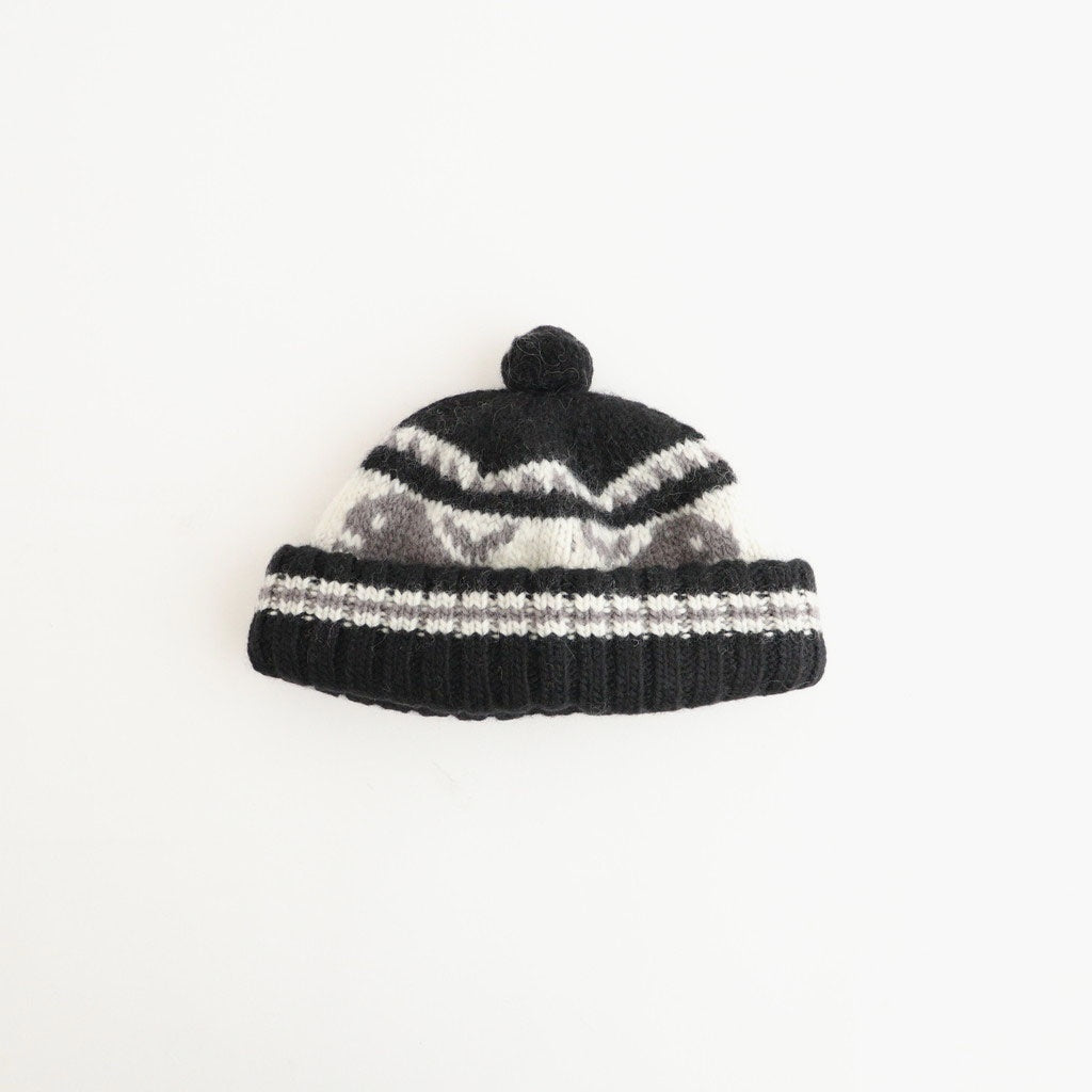 CANADIAN KNIT CAP - SNOWMAN #BLACK [Z01011]