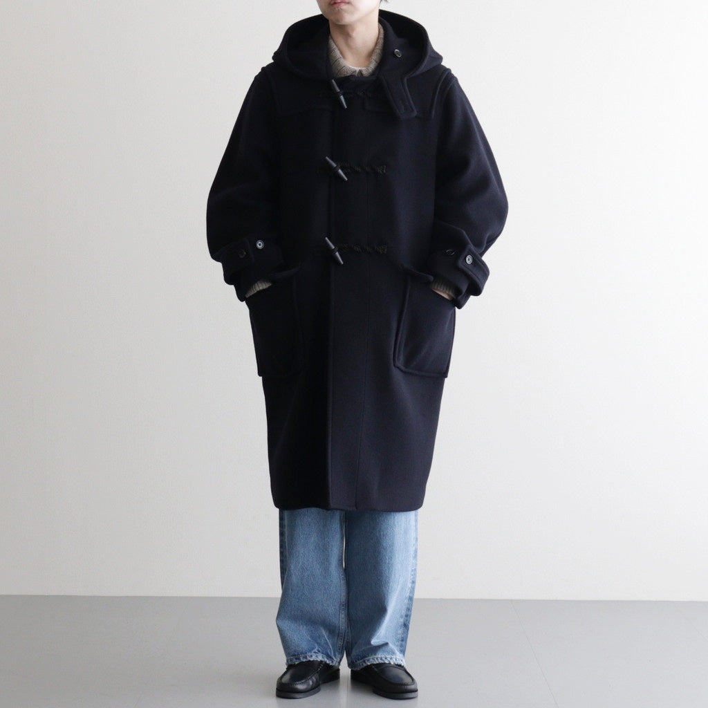 Wool Felton Duffle Coat #DarkNavy×Black-toggle [bROOTS25F2]