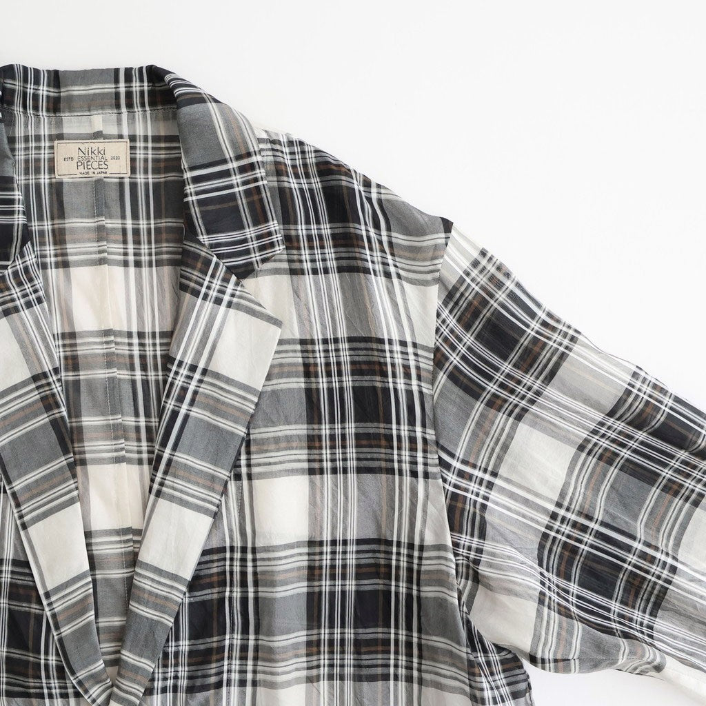 Summer Weight Over Jacket #Check [NEP-SS2641]