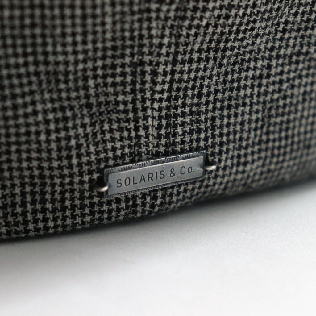 LINEN HOUNDSTOOTH CASQUETTE-OLDBOY #IVORY [Y01002]