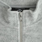 THERMAL FLEECE HALF ZIP TOP #LIGHT GREY [SM62MC002]