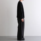 DOUBLE PLEATED BUGGY TROUSERS #CHARCOAL GRAY [M26C06PT01C]
