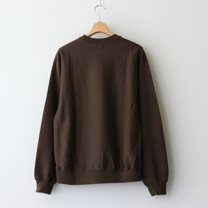 Soft&Hard Sweat Crew-Neck P/O #KhakiBrown [bROOTS24F21]