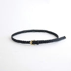 NARROW MESH BELT #BLACK [AC-17-C-COW-5]