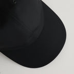 NYLON TWILL CURVED VISOR CAP #BLACK [Y01011]