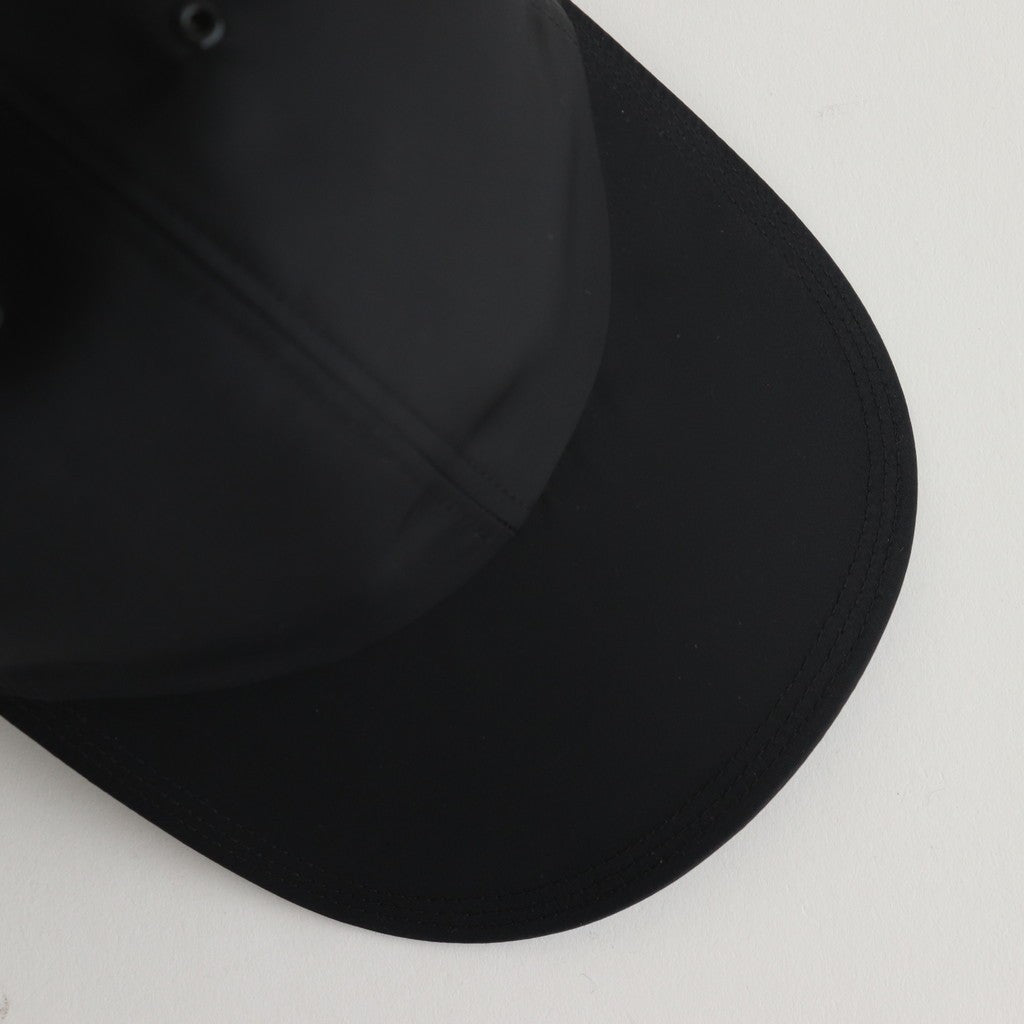 NYLON TWILL CURVED VISOR CAP #BLACK [Y01011]