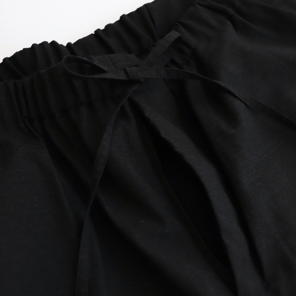COCOON WIDE EASY PANTS #CHAMBRAY BLACK [M25A12PT01C]