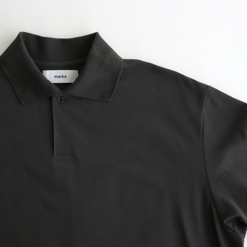 ONE BUTTON POLO S/S TEE #M.GRAY [M25A15CS02B]