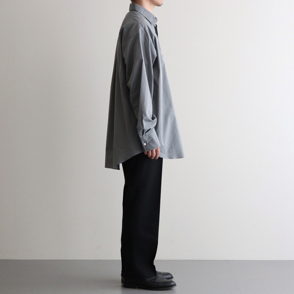 FLAT TAPERED TROUSERS #BLACK [A25C06PT01C]