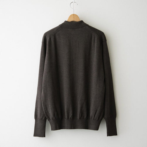 BABY WOOL POLO CARDIGAN #BROWN [BN-26FM-040]