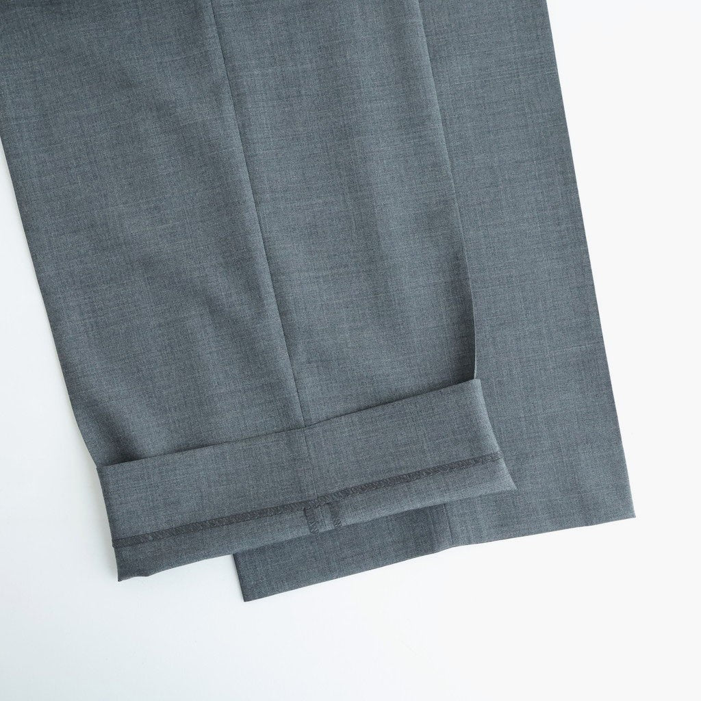 Wool Tropical 2tuck Wide Tapered Trousers #TOP Gray [NEP-SS2605]