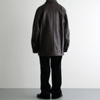 Steer Leather Coverall #DarkBrown [BHS25F002F26]