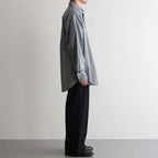 TWO TUCK MILITARY TROUSERS #BLACK [M25C07PT01C]