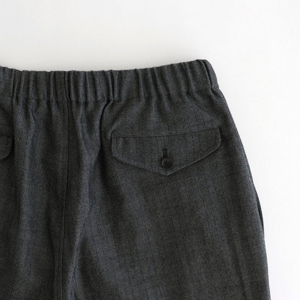 COCOON WIDE EASY PANTS #HERRINGBONE [M25C12PT03C]