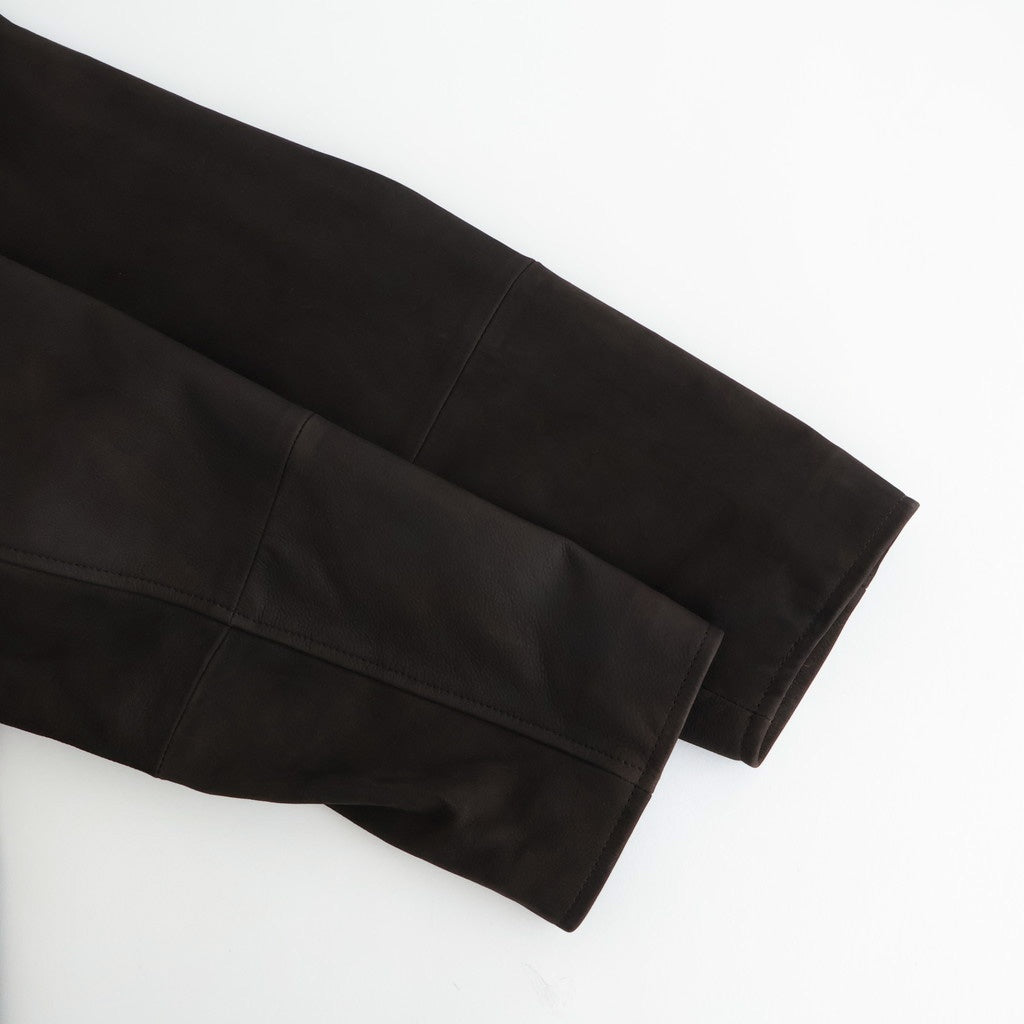 DOUBLE BREASTED JKT #BROWN [SH-62-C-NUBCK-4]