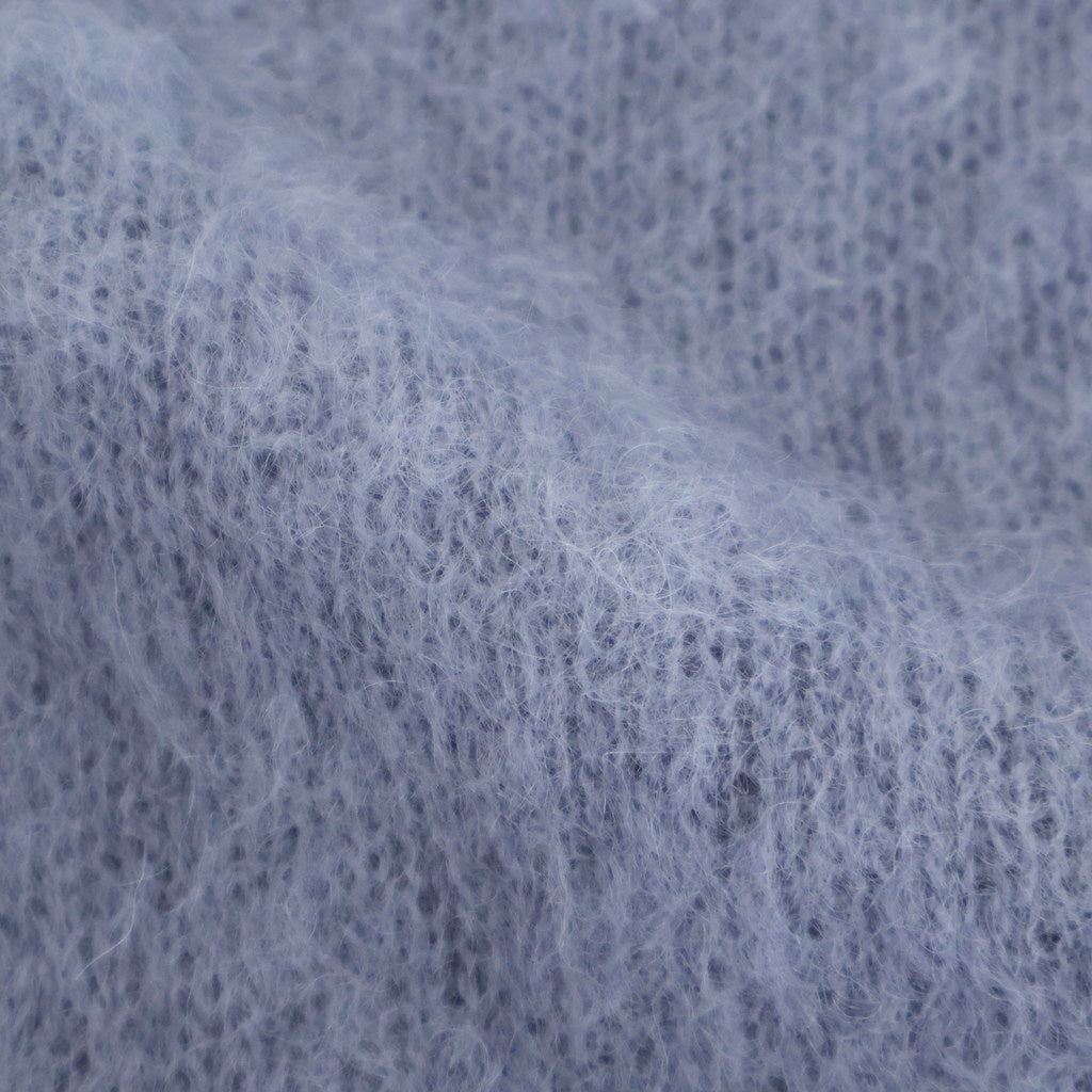 PURE MOHAIR SHAGGY POLO #SAX GRAY [BN-25FL-053]