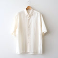 Silk-Co Voile Half-Sleeve Shirt #Ivory [BHS26S036SiCo]