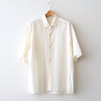 Silk-Co Voile Half-Sleeve Shirt #Ivory [BHS26S036SiCo]