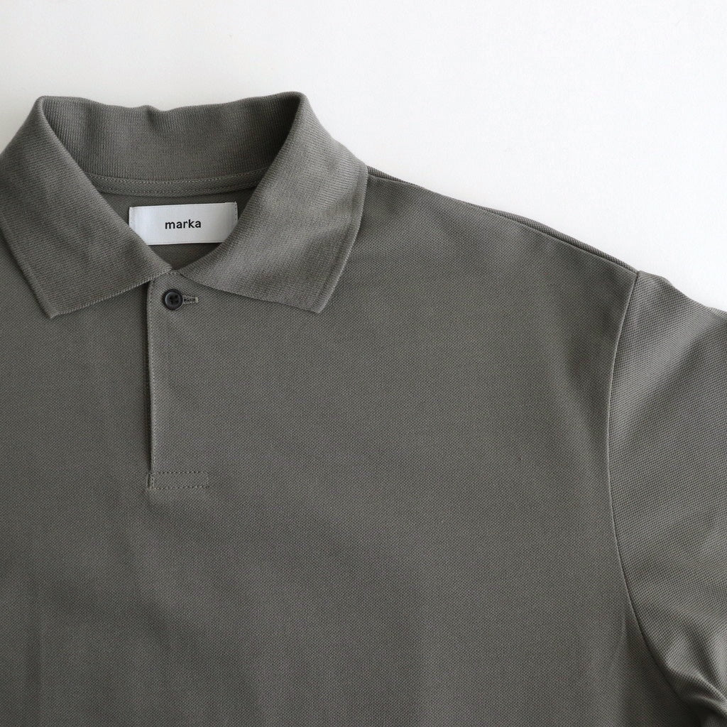 ONE BUTTON POLO S/S TEE #GRAY [M25A15CS02B]