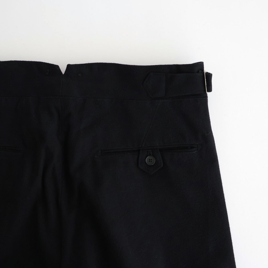 DOUBLE-PLEATED SMARTY TROUSER #ONYX [252OJ-PT08]