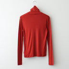 Wool Rib Turtle Neck #DarkRed [BHSW24F12F26]