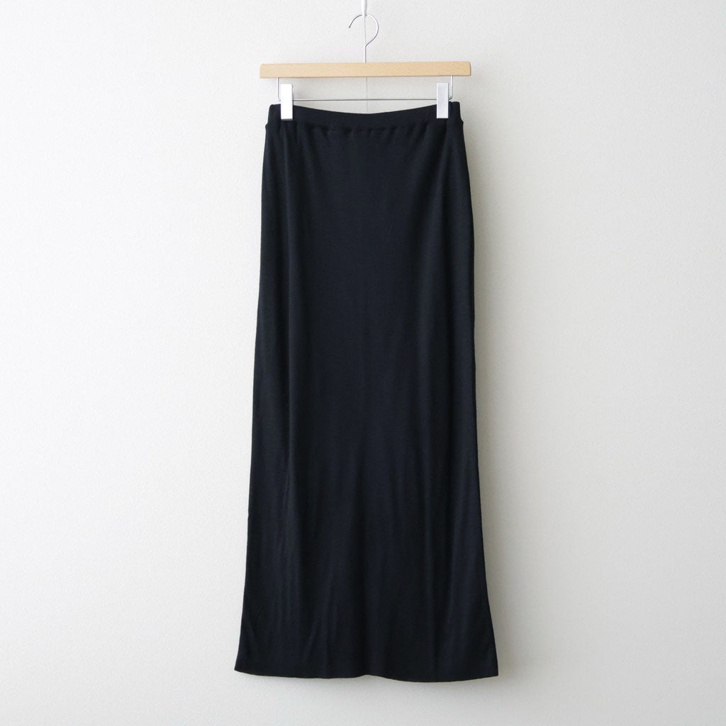 Wool RIB Skirt #Black [BHSW25F4F26]