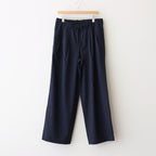TRIPLE PLEATED EASY TROUSERS #NAVY [A25B03PT01C]