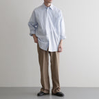 REGULAR COLLAR SHIRT #SAXE STRIPE [M26A05SH01C]