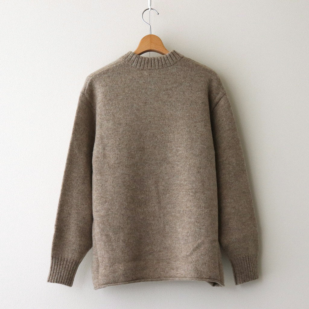 Sweat-shirt feutré Yak #BEIGE×BEIGE [NEP-AW2301]