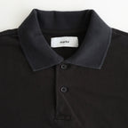 TWO BUTTON POLO L/S TEE #INK BLACK [M25A15CS01C]