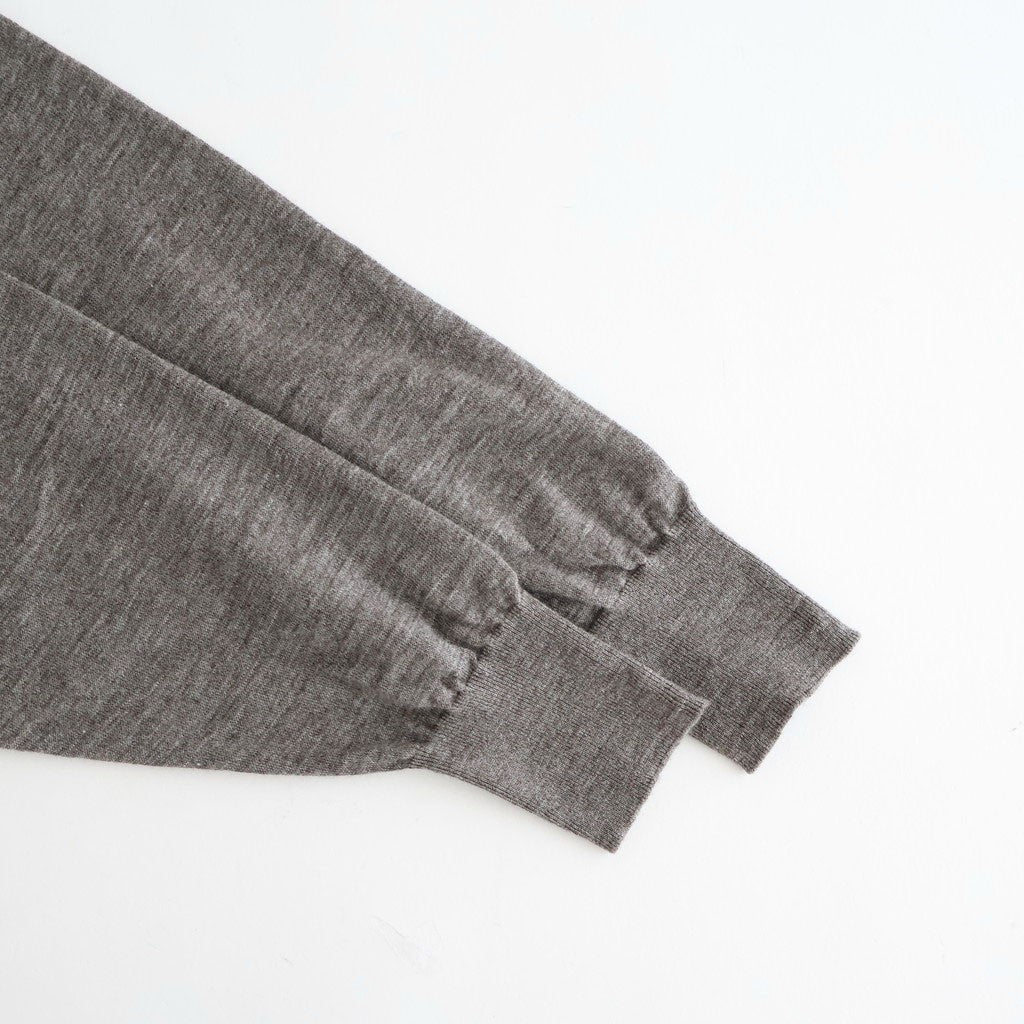 CHOMA CREW NECK CARDIGAN #GREIGE [BN-26SL-040]