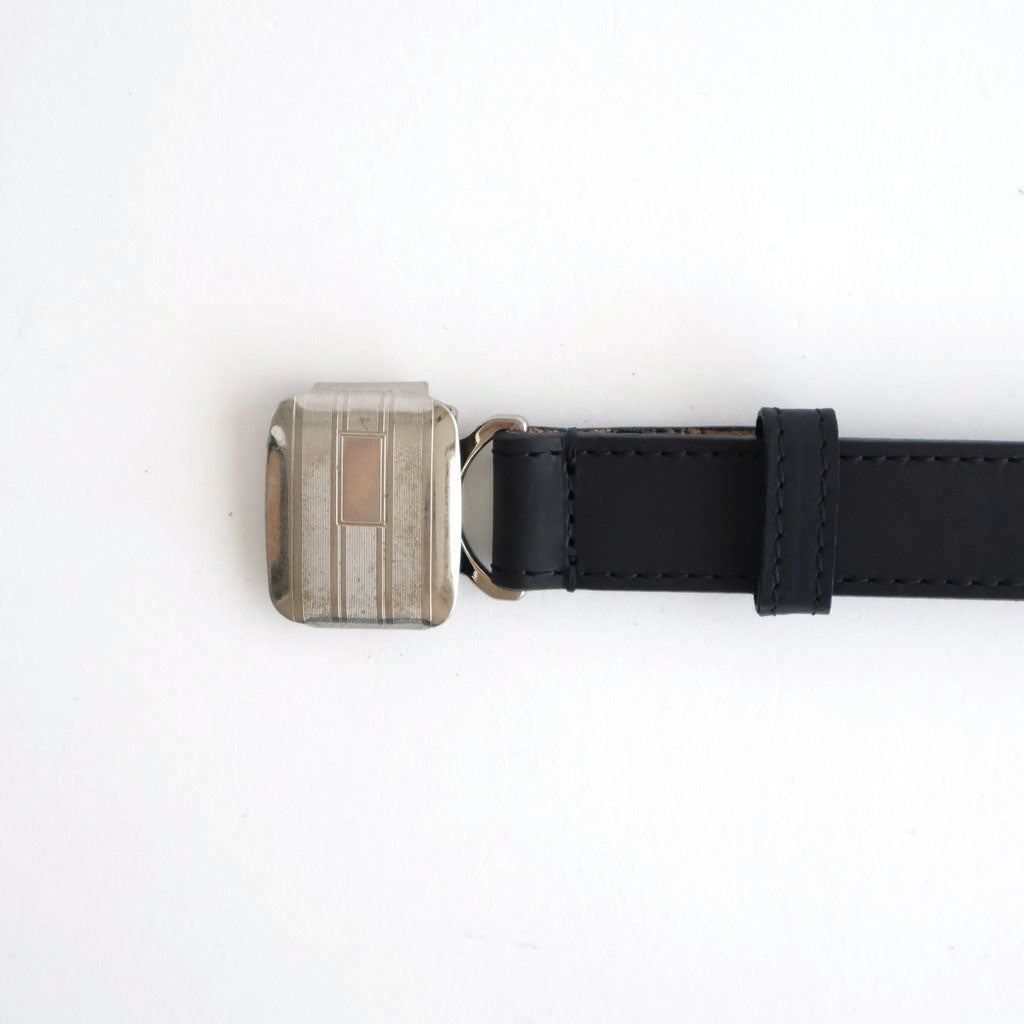 SLIDE BUCKLE BELT #BLACK [AC-16-C-GUIDI-5]