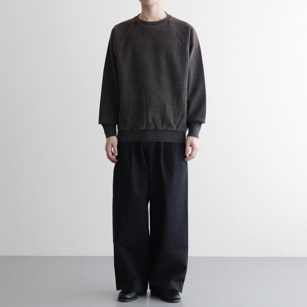 JUMBERCA URAKE FADE COLOR CREW NECK #FADE BROWN [BN-26SM-011]