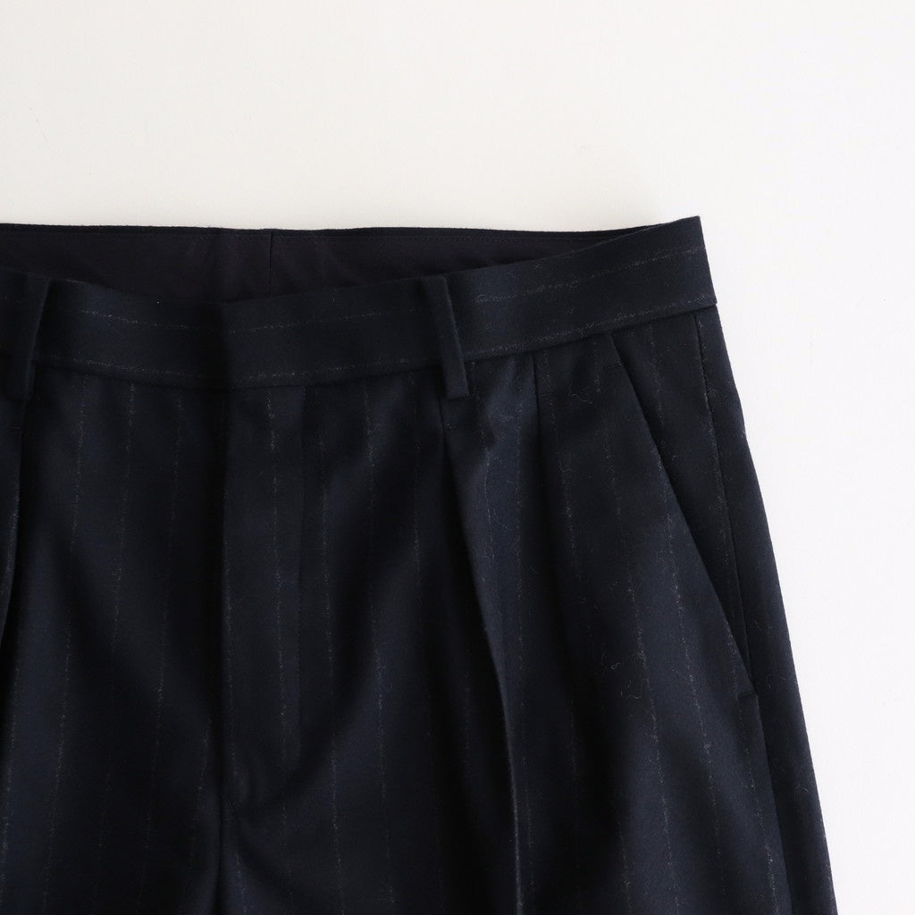 WO/Ca 2tuck Wide Tapered Trousers #NAVY ST [NEP-AW2426]