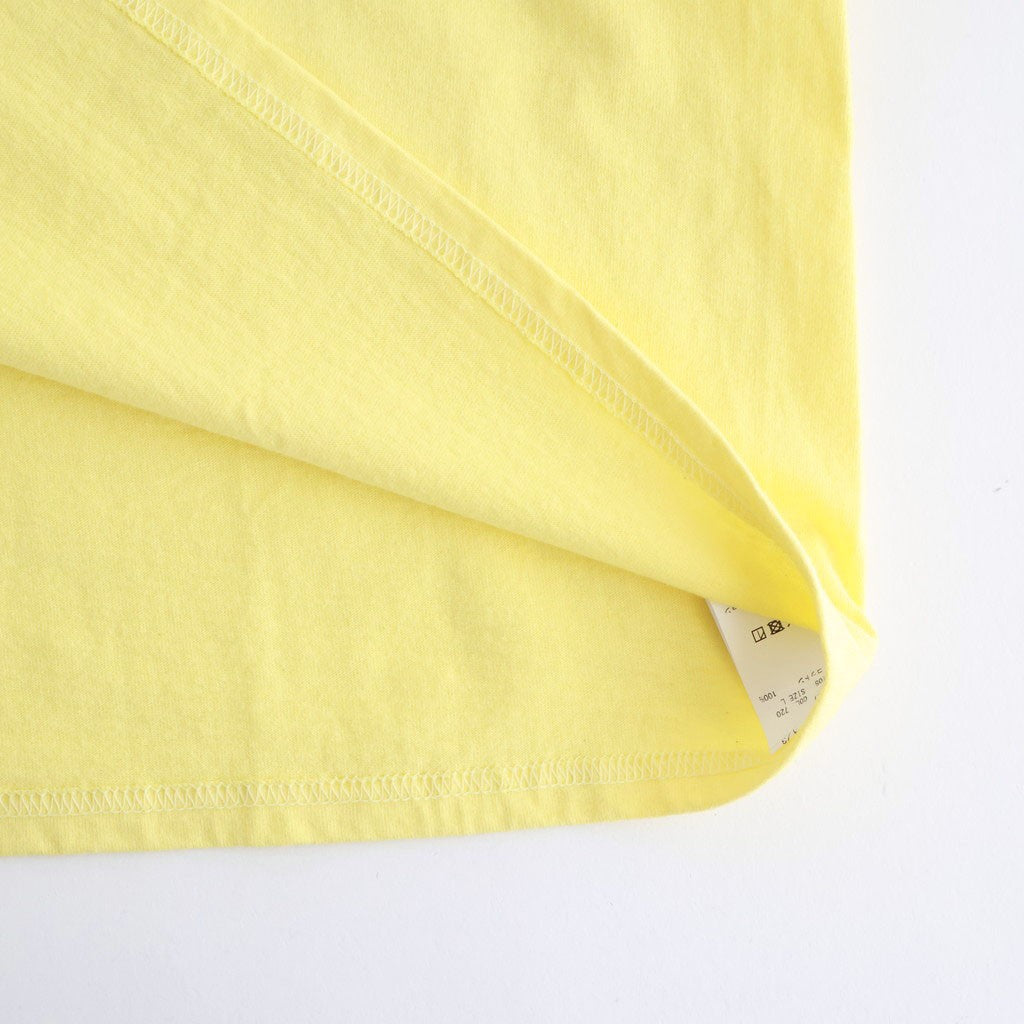 INKJET PRINT SHORT SLEEVE T-SHIRT #YELLOW [DNS25T05]