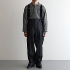 SOLIS COTTON TROUSERS - RIGID DENIM #INDIGO [HV501001]