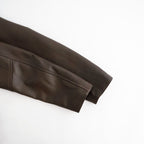 SHEEP AVIATOR LEATHER JACKET #052 DARK BROWN [16862 25023]