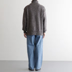 British Wool Half Zip Knit Made by macalastair #Light Graphite×Gritstone [6033-1301]