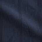 Grandad Collar Dobby Stripe Shirt #Navy [6061-1103]